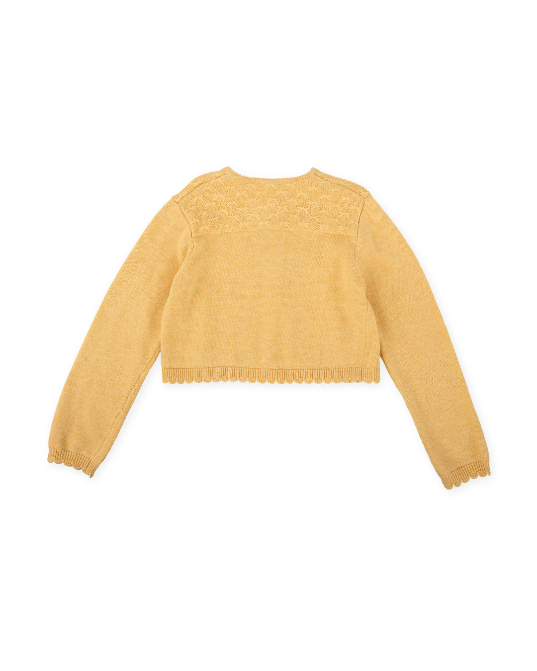 CHAQUETA TRICOT MOSTAZA