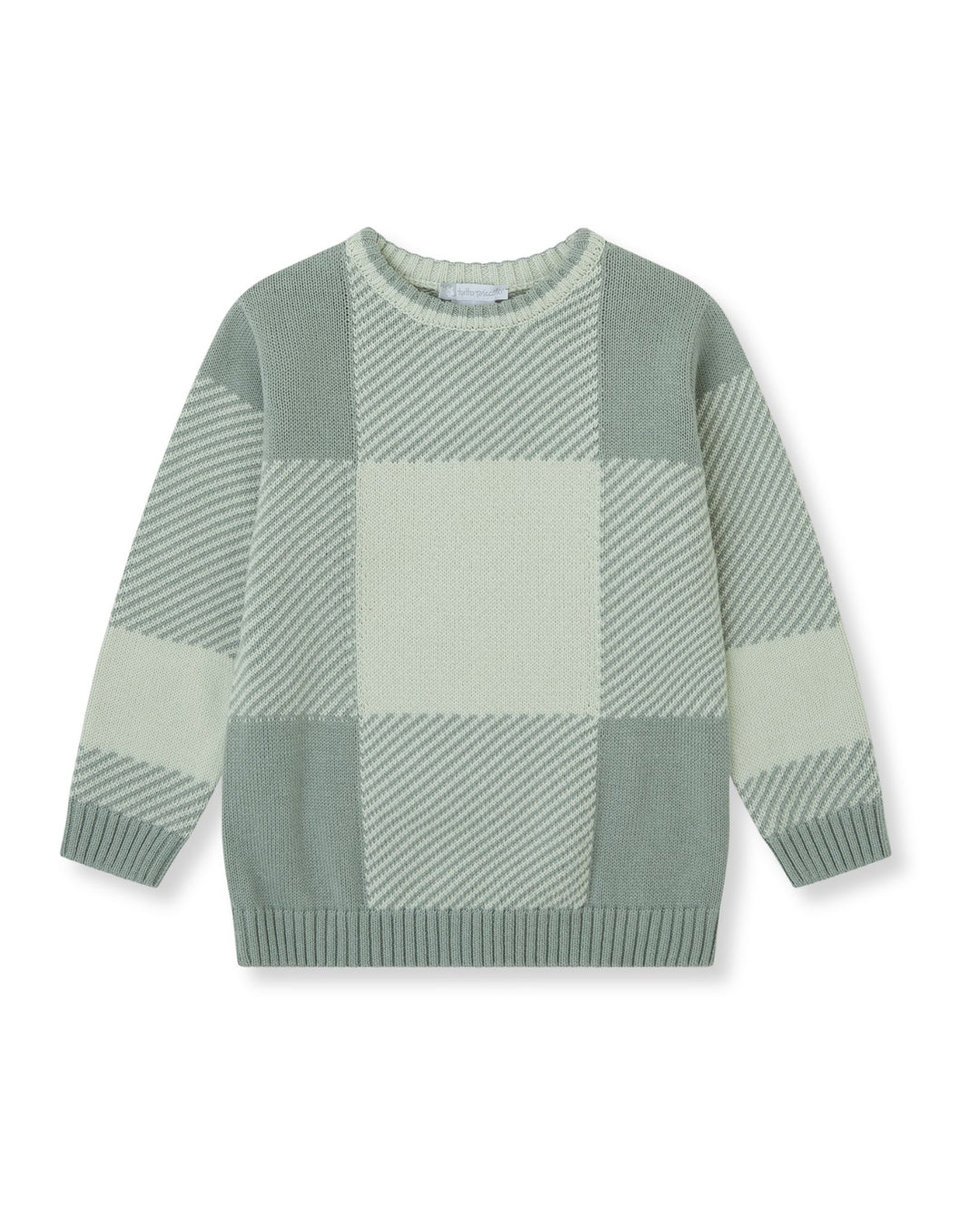 JERSEY TRICOT AGUAMARINA CUADROS