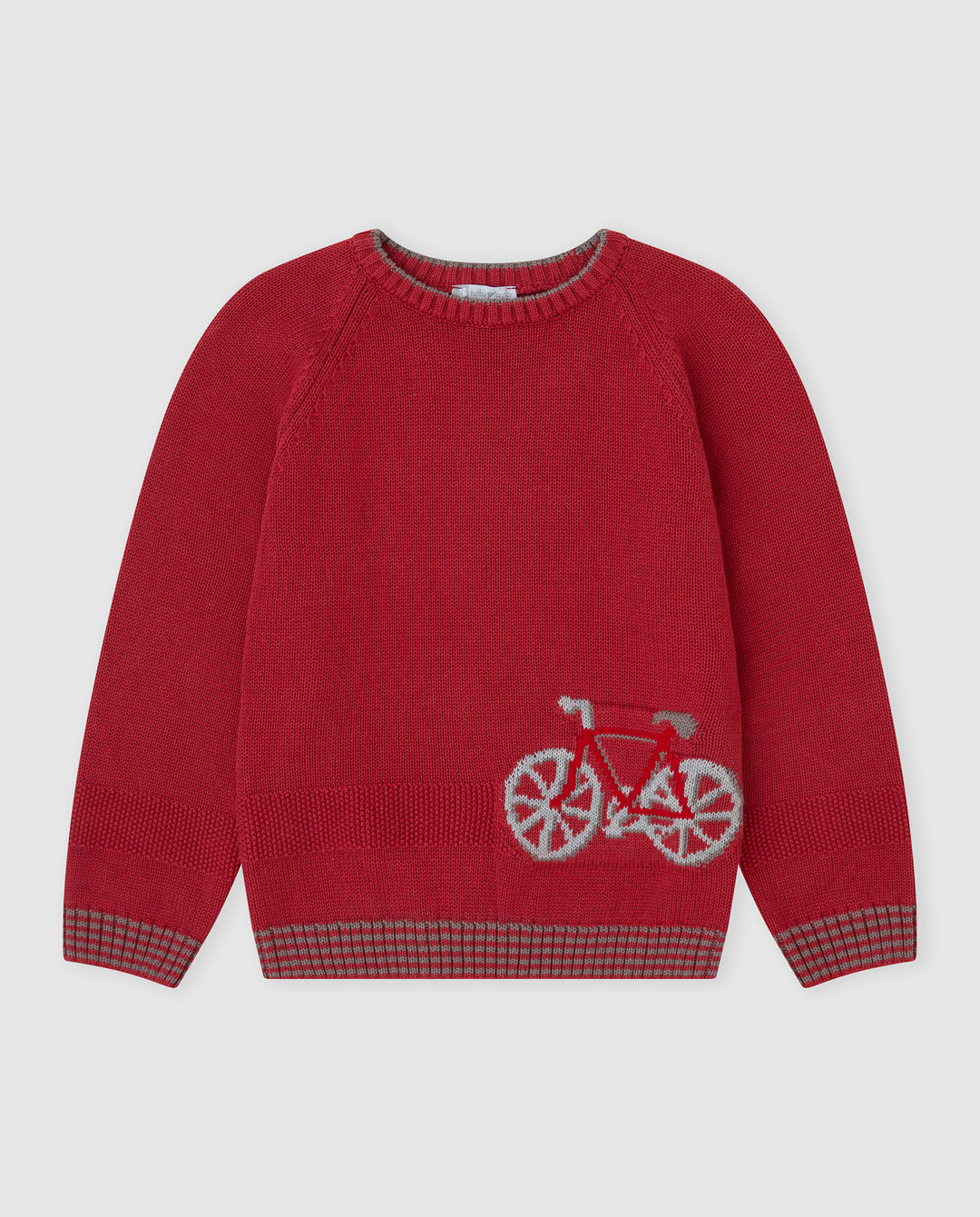 JERSEY TRICOT CARMÍN BICICLETA