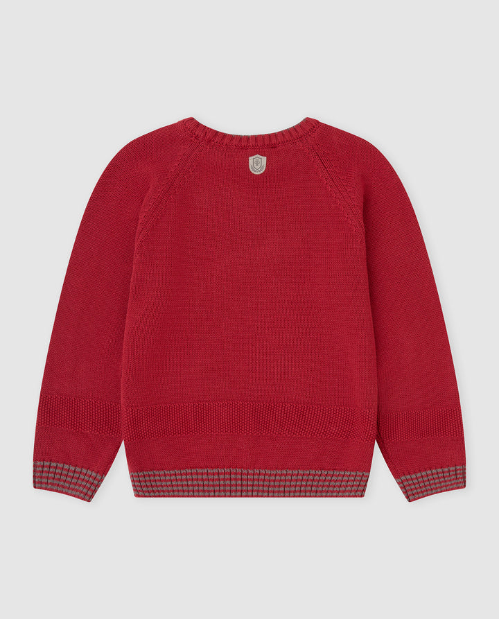 JERSEY TRICOT CARMÍN BICICLETA