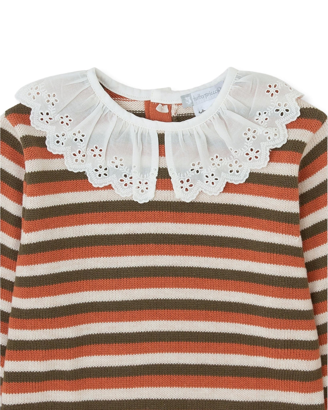 JERSEY TRICOT RAYAS CON VOLANTE