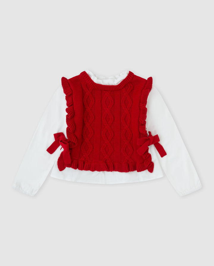 JERSEY TRICOT ROJO