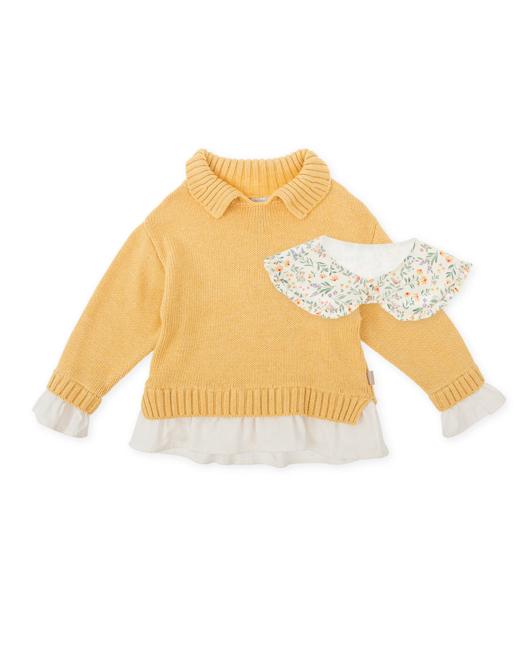 MUSTARD JUMPER SIMULATED SHIRT