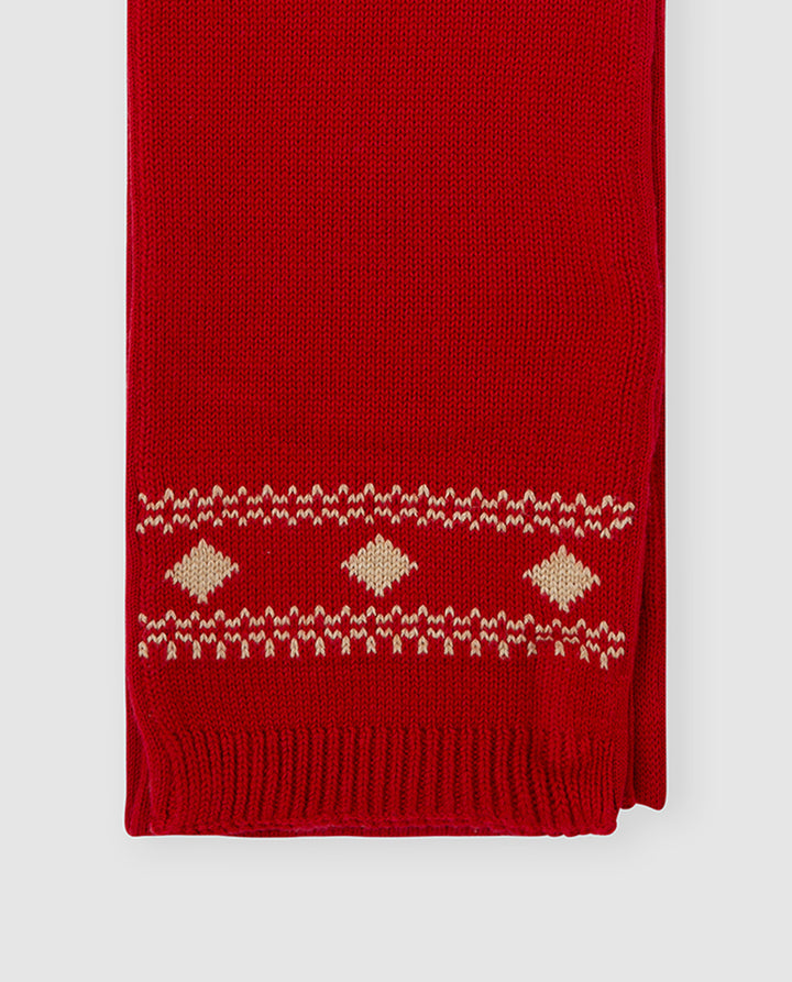 CONJUNTO GORRO Y BUFANDA ROJO
