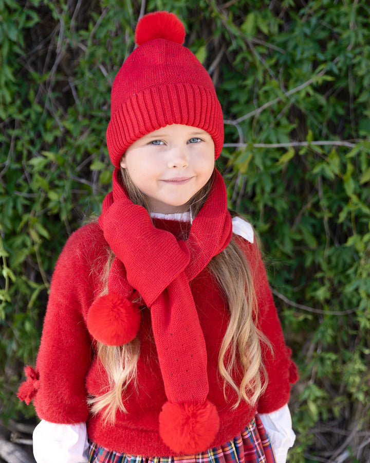 RED HAT AND SCARF SET