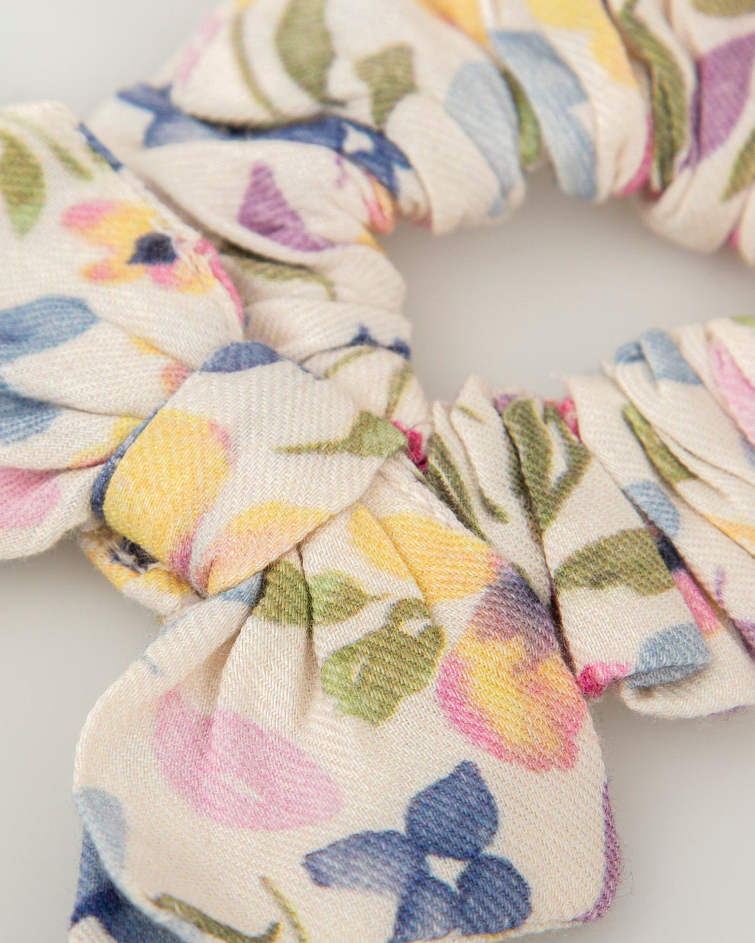 PURPLE BOW SCRUNCHIE