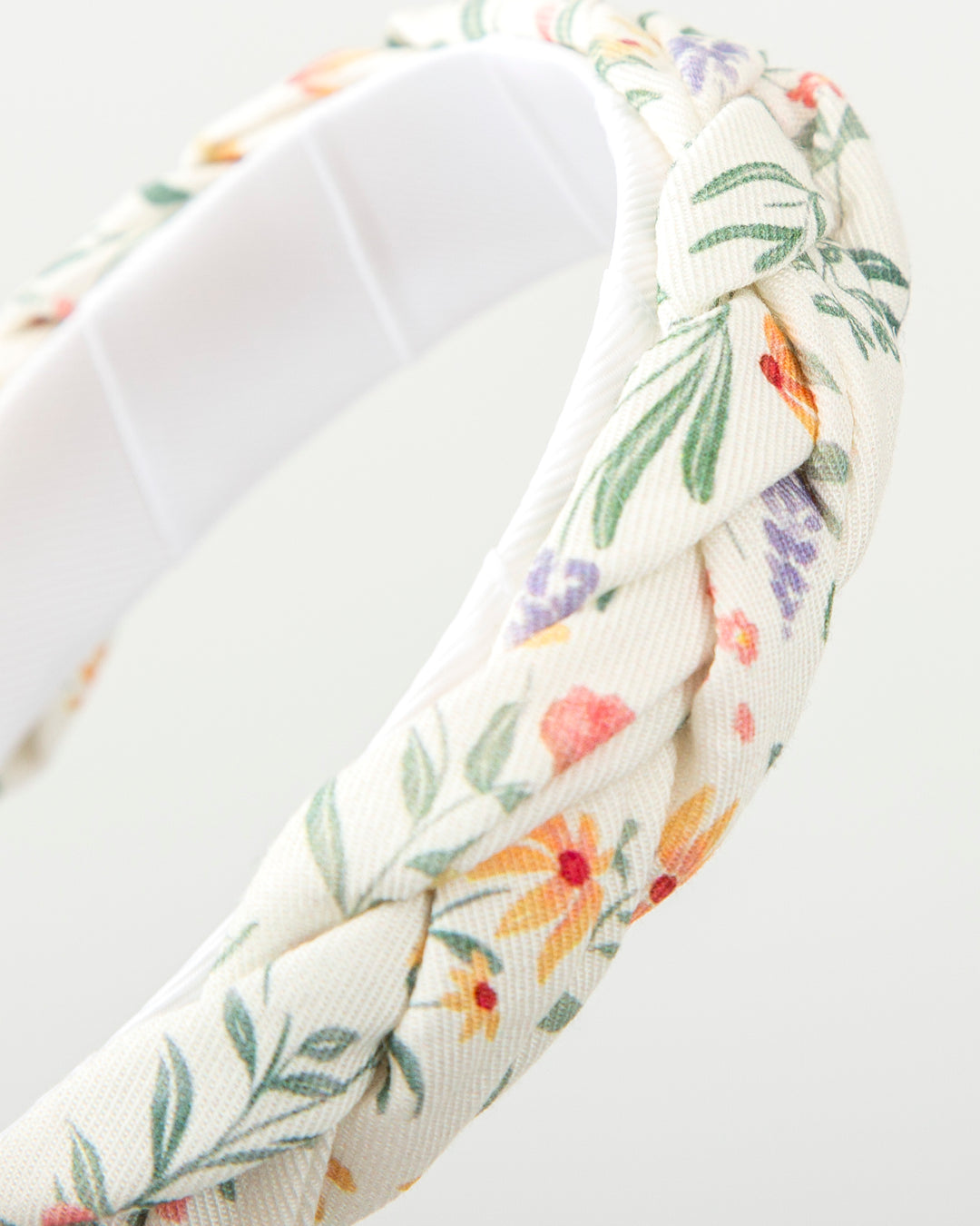 MUSTARD FLOWERED HEADBAND