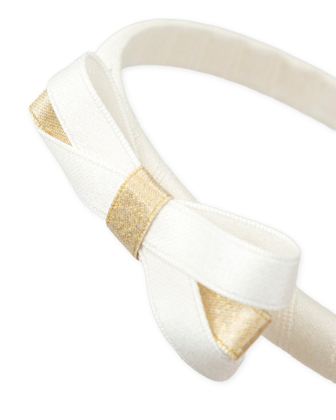 WHITE HEADBAND WTIH BOW