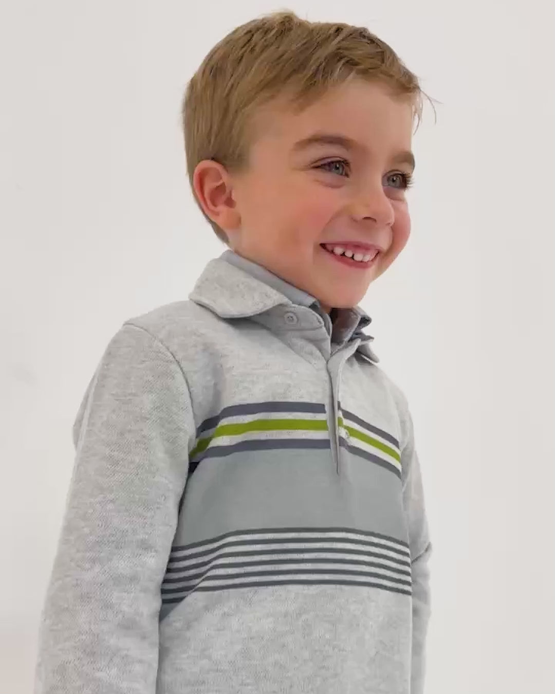 PORCELAIN STRIPED POLO SHIRT