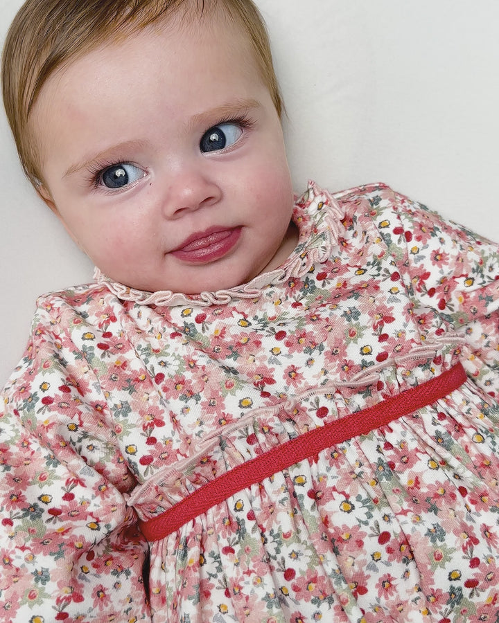 ABITO PETALO FIORI CON COLLANT