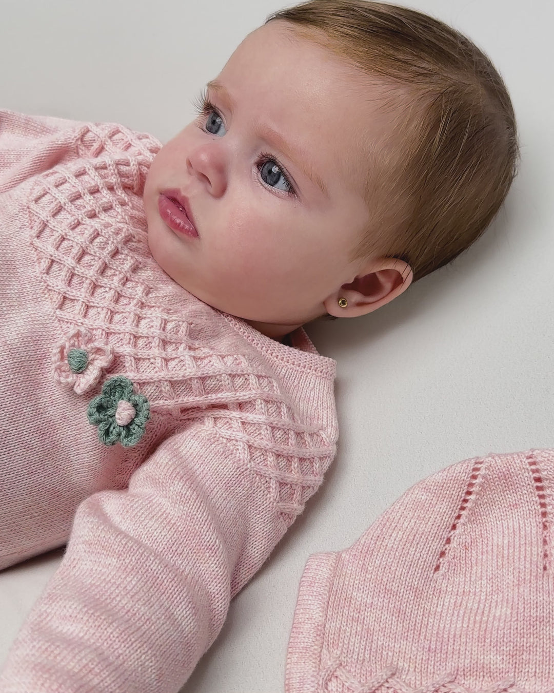 PETAL KNITTED ROMPER