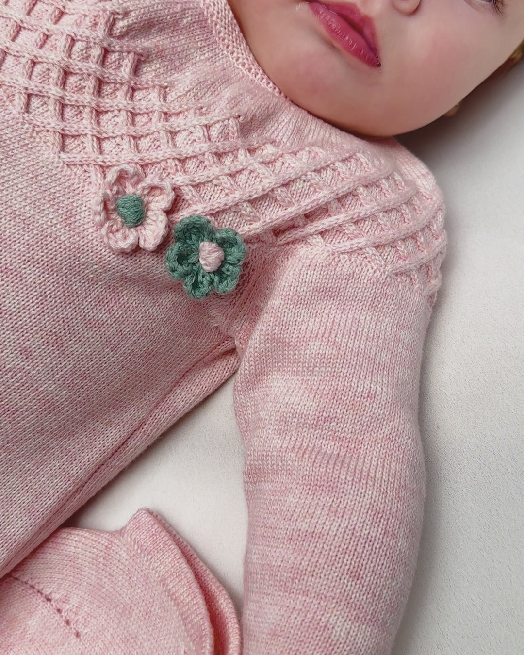 CUFFIETTA TRICOT PETALO